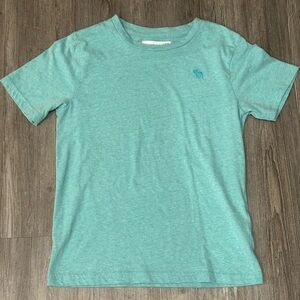 Abercrombie kids Light Heathered Teal Kids' Crewneck T-Shirt - Aqua